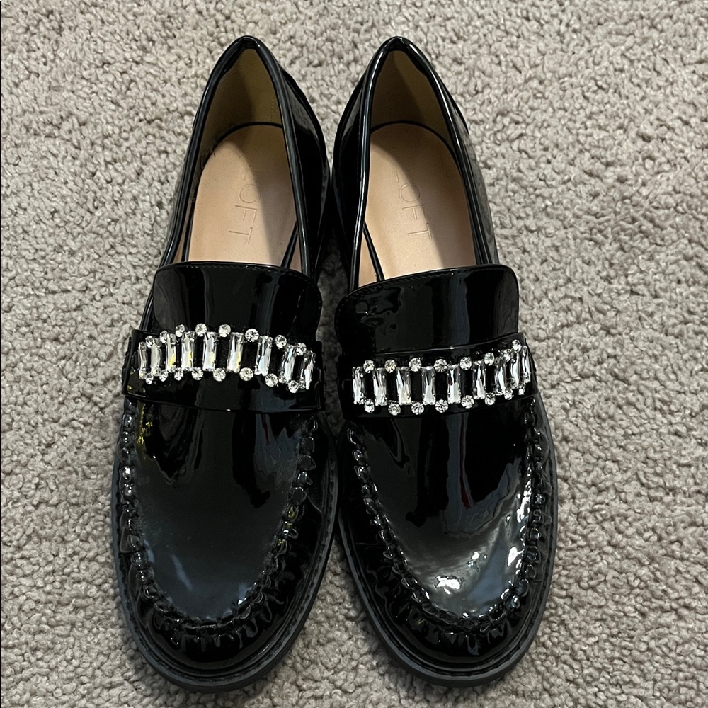 LOFT 9.5 Black Loafers